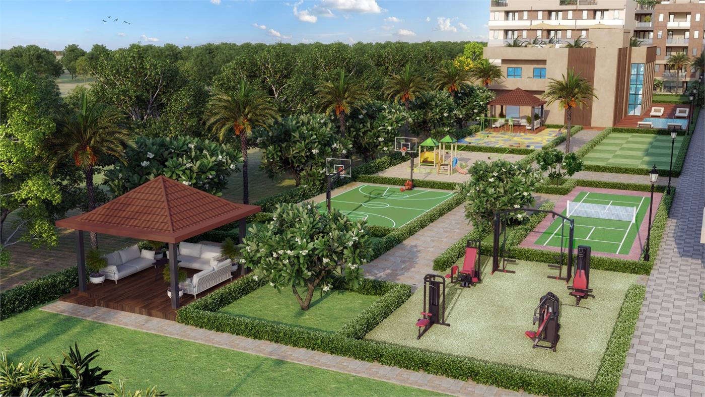 AQVA The Reserve landscaped garden and lifestyle amenity zone