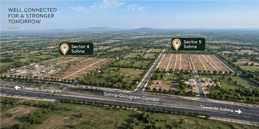 Sector 4 vs Sector 5 Sohna plotted development comparison